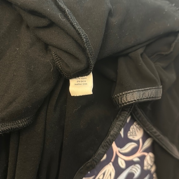 Elaine Kim nolwenn cutaway long line open front cardigan jacket black large - Picture 6 of 6